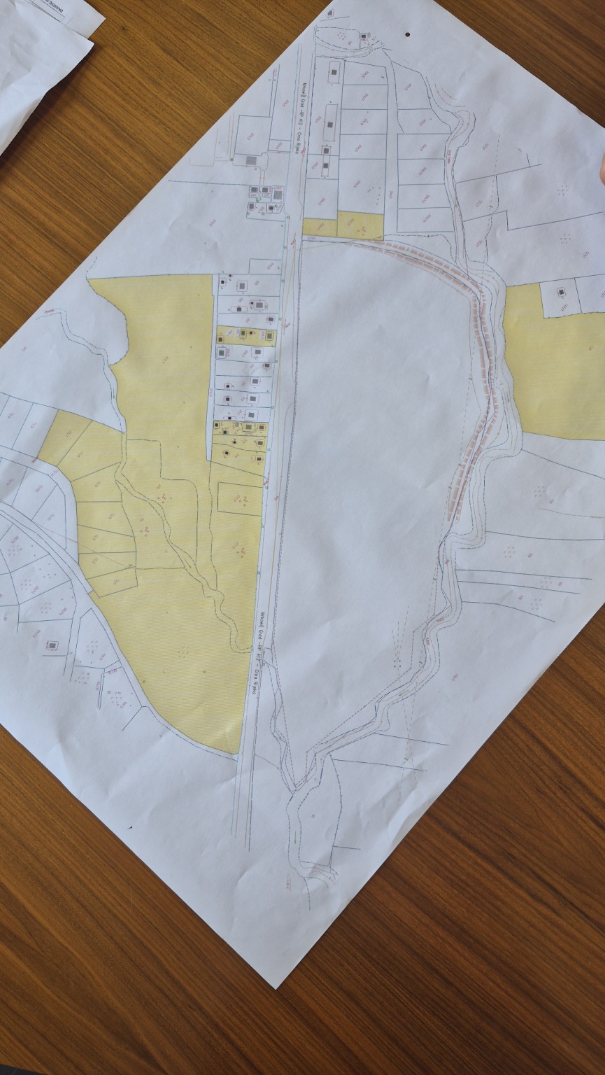 Highlighted site plan